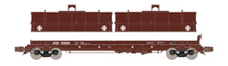 ScaleTrains Rivet Counter N SXT38636 Thrall 48' 2-Hood Coil Steel Car Santa Fe ATSF #92095