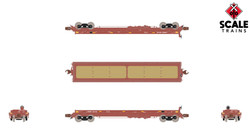 ScaleTrains Rivet Counter N SXT38668 Thrall 48' 2-Hood Coil Steel Car BNSF 'ATSF/BNSF Mismatched Hoods' BNSF #534140