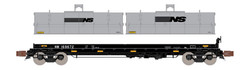 ScaleTrains Rivet Counter N SXT38671 Thrall 48' 2-Hood Coil Steel Car Norfolk & Western w/NS Mismatched Gray Hoods NW #169672
