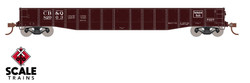 ScaleTrains Kit Classics HO SXT1187 52’ 6” 70-Ton Mill Gondola CB&Q #82042
