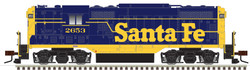 Atlas Master N 40005344 Silver Series DCC Ready EMD GP7 Phase I Locomotive w/ 'Torpedo Tubes' Santa Fe #2650