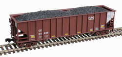 Atlas Trainman N 50005844 90-Ton 3-Bay Hopper with Load Canadian National CC #40035