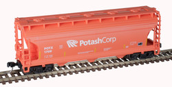Atlas Trainman N 50006121 ACF 3560 Center-Flow Covered Hopper Potash Corp POTX #1709