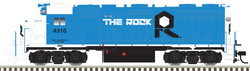 Atlas Master Silver Series HO 10004063 DCC Ready EMD GP38 Diesel Locomotive w/Ditch Lights Rock Island Rail ROCK #4310