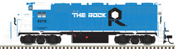 Atlas Master Silver Series HO 10004064 DCC Ready EMD GP38 Diesel Locomotive w/Ditch Lights Rock Island Rail ROCK #4373