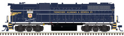 Atlas Master Silver Series HO 10004075 DCC Ready EMD GP38 Diesel Locomotive High Hood Tennessee, Alabama & Georgia 'Original' TAG #80