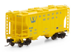 Athearn N ATH17256 PS-2 2600 Covered Hopper Winchester & Western WW #4013