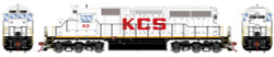 Athearn HO ATH87327 DCC/Tsunami 2 Sound Equipped EMD SD40 Locomotive Kansas City Southern KCS #631