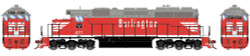 Athearn HO ATH87333 DCC/Tsunami 2 Sound Equipped EMD SD40 Locomotive Colorado & Southern 'Burlington' C&S #877
