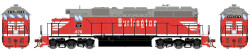 Athearn HO ATH87232 DCC Ready EMD SD40 Locomotive Colorado & Southern 'Burlington' C&S #876