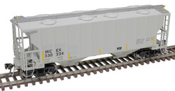 Atlas Master Plus HO 20007118 Portec 3000 2-Bay Covered Hopper Midwest Railcar MCEX #330224
