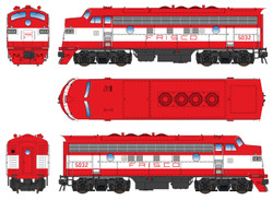 Intermountain N 69264-03 DCC Ready EMD F7A Locomotive Frisco 'Orange & White' #5032
