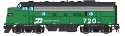Intermountain N 69277-05 DCC Ready EMD F7A Locomotive Burlington Northern BN #720