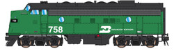 Intermountain N 69277-08 DCC Ready EMD F7A Locomotive Burlington Northern BN #758