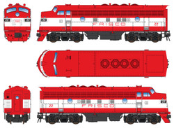 Intermountain N 69264S-01 DCC/ESU LokSound 5 Equipped EMD F7A Locomotive Frisco 'Orange & White' #22