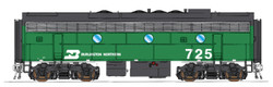 Intermountain N 69777S-07 DCC/ESU LokSound 5 Equipped EMD F7B Locomotive Burlington Northern BN #741