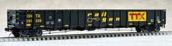 Aurora Miniatures HO 309015 National Steel Car 3650 cf 66' 'Railgon' Gondola GNTX #295643