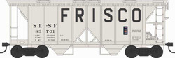 Bowser Executive Line HO 43262 70-Ton 2-Bay Covered Hopper w/Open Sides Frisco SL-SF #83701 