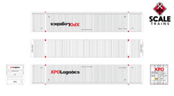 ScaleTrains Operator N SXT11662 CIMC 53' Corrugated Dry Container XPO Logistics XPOU 3-Pack
