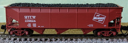 Bluford Shops N 74188 3-Bay Offset Side Hopper Milwaukee Road 'Post-1953' MILW #370441