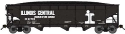 Bluford Shops N 74074 3-Bay Offset Side Hopper Illinois Central 'Split Rail Logo' IC #67228