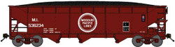 Bluford Shops N 74095 3-Bay Offset Side Hopper Missouri Pacific 'Large Centered Buzzsaw Logo' Missouri-Illinois MI #536234