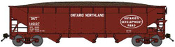 Bluford Shops N 74107 3-Bay Offset Side Hopper Ontario Northland 'Version 2' ONT #140118