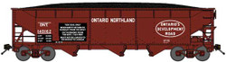 Bluford Shops N 74110 3-Bay Offset Side Hopper Ontario Northland 'C&O Coal Service Stencil' ONT #140162