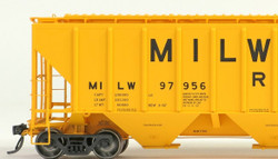 Tangent Scale Models HO 21036-09 Pullman-Standard PS-2 4427 High Side Covered Hopper Milwaukee Road 'Delivery 3-1967' MILW #97971