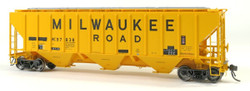 Tangent Scale Models HO 21037-02 Pullman-Standard PS-2 4427 High Side Covered Hopper Wisconsin Central 'Ex-Milwaukee Restencil 1987+' WC #97843