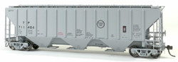 Tangent Scale Models HO 21038-05 Pullman-Standard PS-2 4427 High Side Covered Hopper Texas and Pacific 'Delivery Gray 5-1971' TP #711571