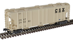 Atlas Master N 50005741 PS-4000 3-Bay Covered Hopper CSX CSXT #245082