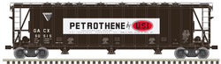 Atlas Master N 50006334 General American 3500 Dry-Flo 3-Bay Covered Hopper USI Petrothene GACX #50515