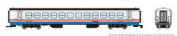 Rapido Trains Inc N 525104 RTL Turboliner Single Car Coach 'Phase III Late - Black Roof' Amtrak #185