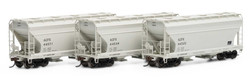 Athearn HO ATH81058 ACF 2970 2-Bay Covered Hopper ACFX 3-Pack