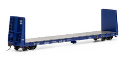 Athearn HO ATH17222 60' Bulkhead Flat Car TOE #4053