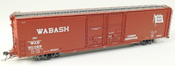 Tangent Scale Models HO 33013-05 Greenville 6,000CuFt 60' Double Door Box Car Wabash 'Delivery Red 9-1963' WAB #50091