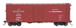 Intermountain HO 48503-16 40' Milwaukee Road Rib Side Boxcar 'Hiawatha - Original Door' MILW #23035