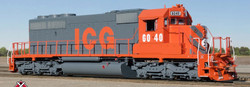 ScaleTrains Rivet Counter HO SXT38803 DCC/ESU Loksound 5 Equipped EMD SD40-2 Locomotive ICG 'Orange & Gray' ICG #6040