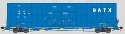 Aurora Miniatures HO 306046 Greenbrier 7550 cf 60’ Plate F Boxcar '1st Run GATX Blue' LRS #141020