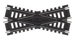 Atlas HO 172 Code 100 Nickel-Silver Rail Black Ties Custom-Line Crossing 25-Degree - 4-1/2" - 1 Piece