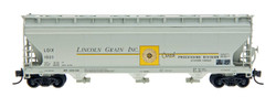 Intermountain N 67090-07 ACF 4650 Cu. Ft. 3 Bay Covered Hopper Lincoln Grain LGIX #1063