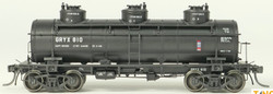 Tangent Scale Models HO 11525-01 General American 1928-Design 6000 Gallon 3-Compartment Tank Car GRYX 'John H Grace Black Lease 1968+' GRYX #810