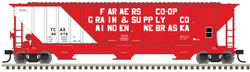 Atlas Trainman HO 20006652 Thrall 4750 Covered Hopper Transportation Corporation of America TCAX #60078