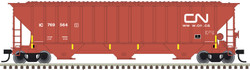 Atlas Trainman HO 20006655 Thrall 4750 Covered Hopper w/Conspicuity Stripes Canadian National IC #769606