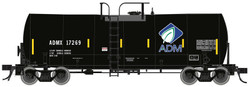 Atlas Master HO 20007220 Trinity 17,600-Gallon Corn Syrup Tank Car w/Conspicuity Stripes ADM 'Leaf Logo' ADMX #17286