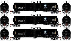 Athearn N ATH18023 30,000-Gallon Ethanol Tank Car ADMX #3 3-Pack