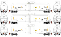 Athearn N ATH18030 30,000-Gallon Ethanol Tank Car UTLX #2 3-Pack