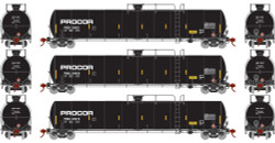 Athearn Genesis HO ATHG25587 33,900-Gallon LPG Tank Car PROCOR PROX #2 3-Pack