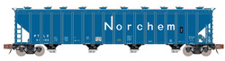 ScaleTrains Rivet Counter N SXT39323 Pullman-Standard 5820 Covered Hopper Pullman Transport Leasing/Norchem/Blue PTLX #41100